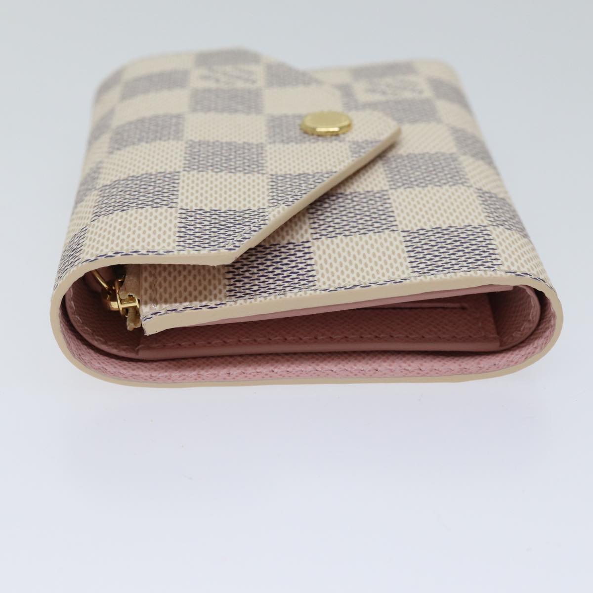 LOUIS VUITTON Damier Azur Portefeuille Victorine Wallet N64022 LV am6071A