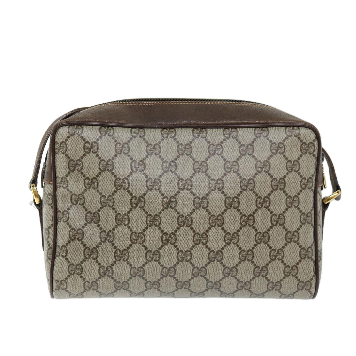 Luxury Gucci Trending 2025 GG Supreme Web Sherry Line Shoulder Bag PVC Beige 119 02 088  am6135