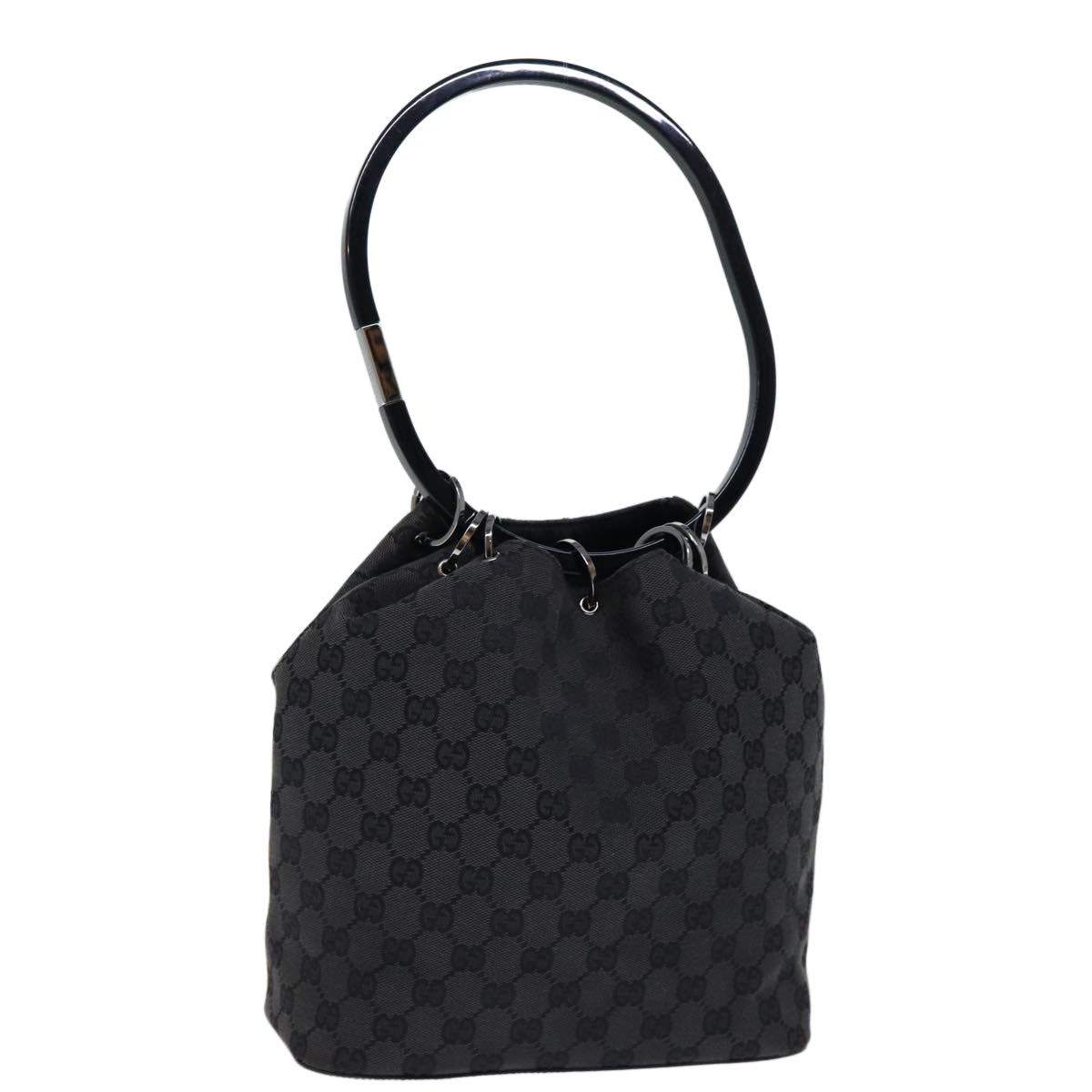 Luxury Gucci Trending 2025 GG Canvas Hand Bag Black 001 3750  am6155