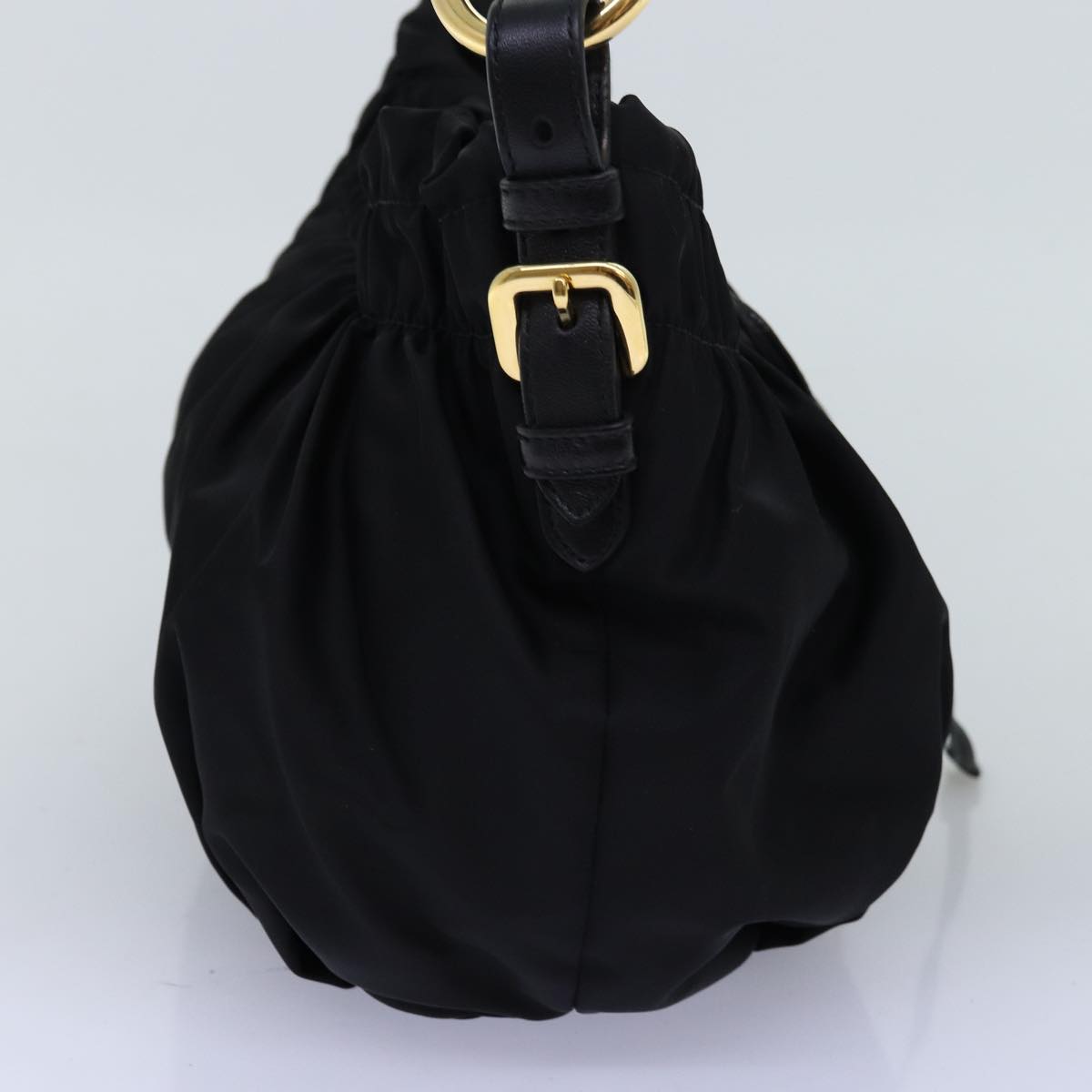 Luxury PradaRibbon Hand Bag Nylon Black am6168
