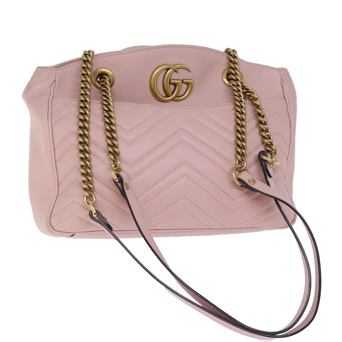 Luxury Gucci Trending 2025 GG Marmont Chain Shoulder Bag Pink 443501  am6172