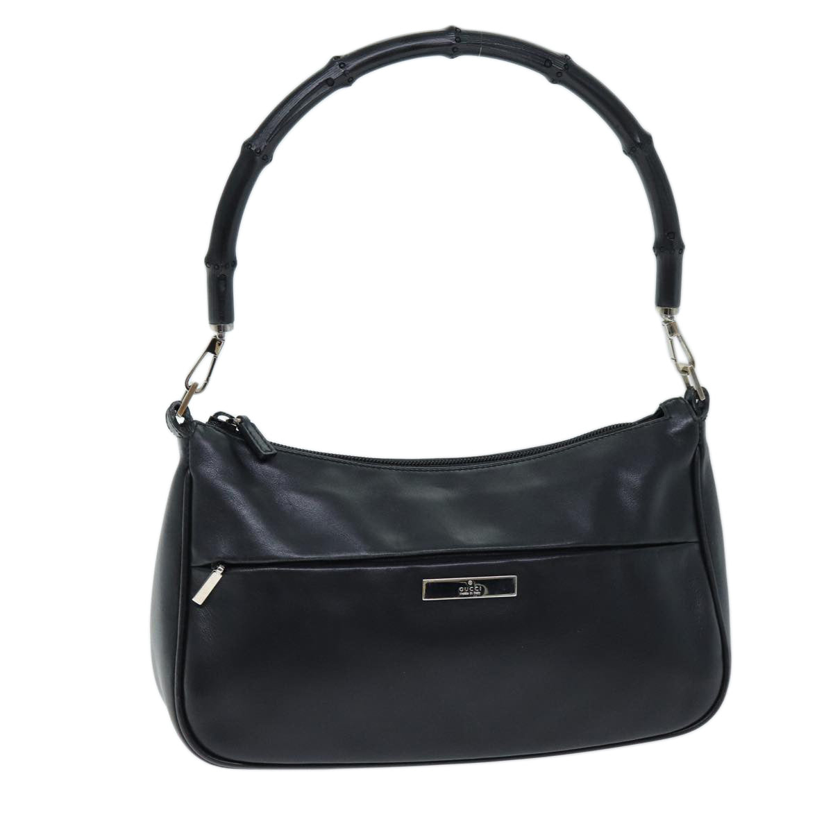 Luxury Gucci Trending 2025 Bamboo Shoulder Bag Leather Black 001 3865  am6186