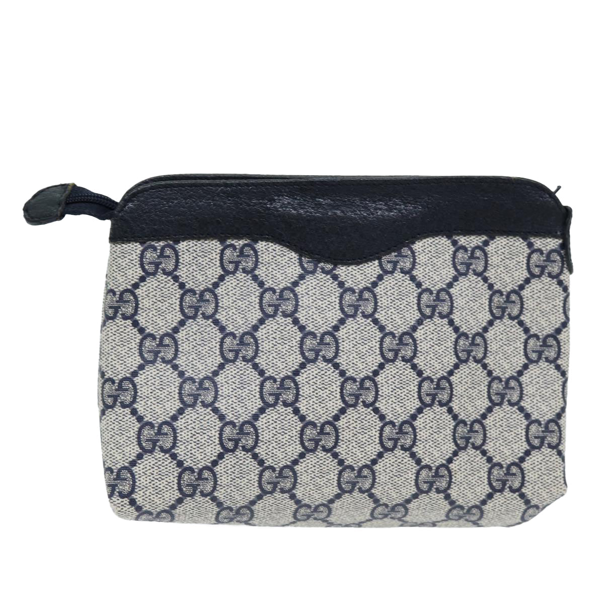 Luxury Gucci Trending 2025 GG Supreme Pouch PVC Leather Navy 89 01 020  am6188