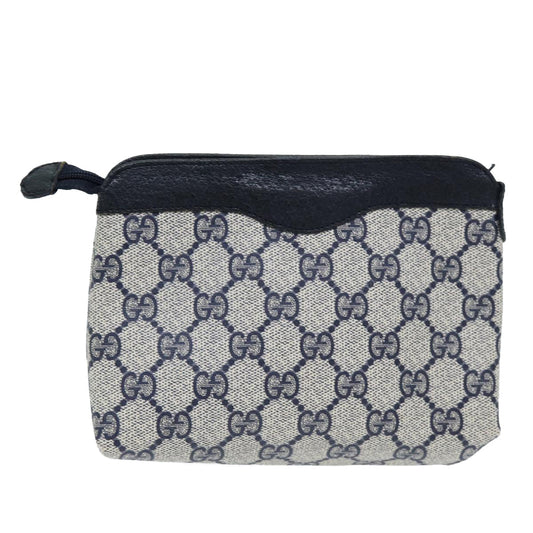 Luxury Gucci Trending 2025 GG Supreme Pouch PVC Leather Navy 89 01 020  am6188