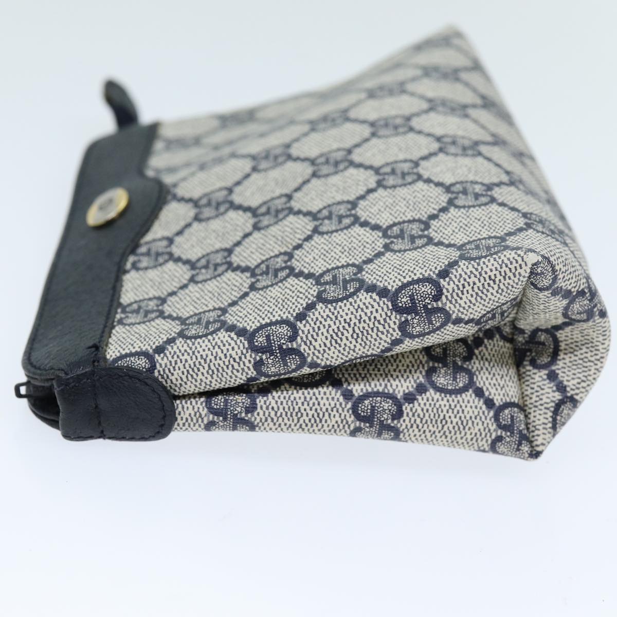 Luxury Gucci Trending 2025 GG Supreme Pouch PVC Leather Navy 89 01 020  am6188