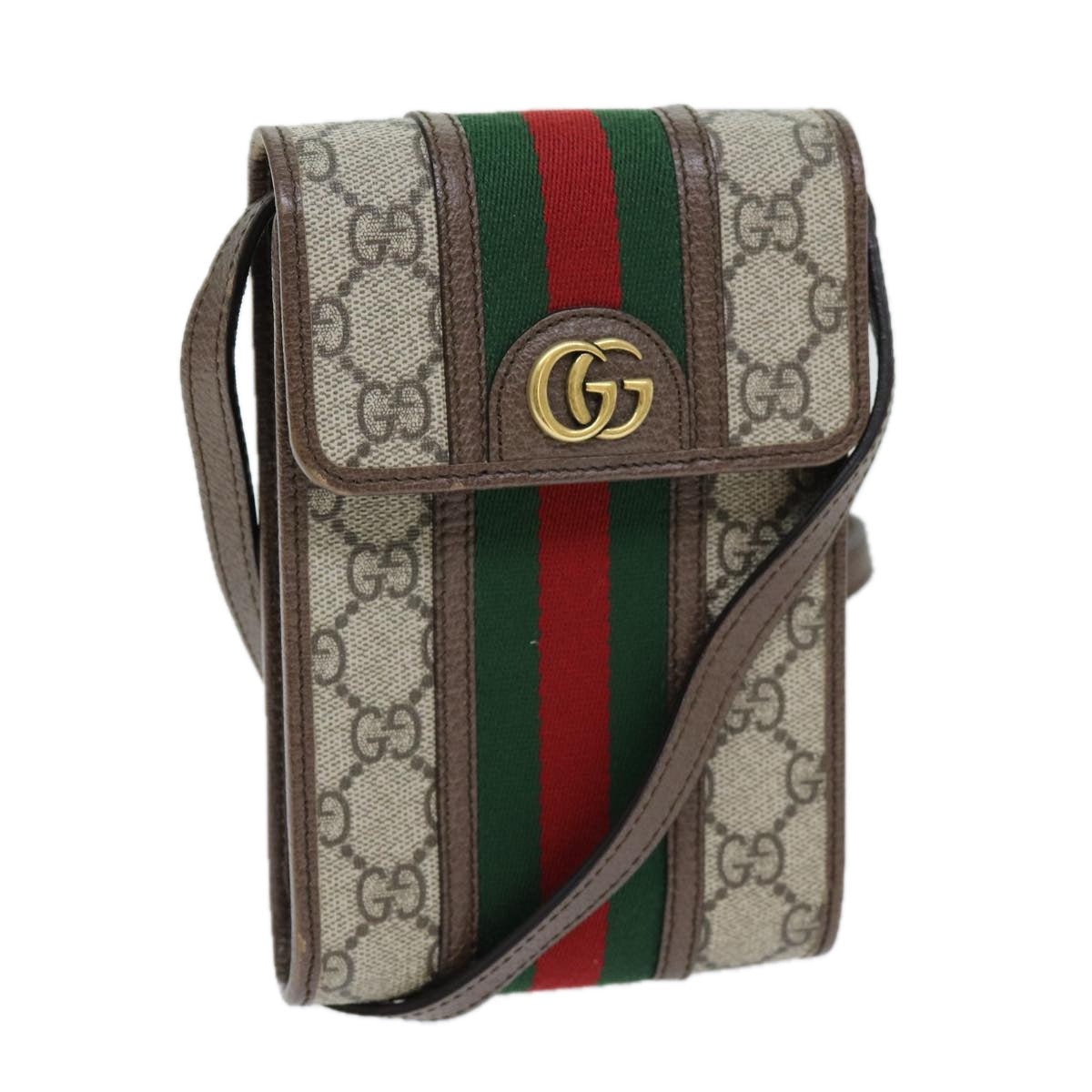 Luxury Gucci Trending 2025 GG Supreme Web Sherry Line Shoulder Bag PVC Beige Red 625757  am6198