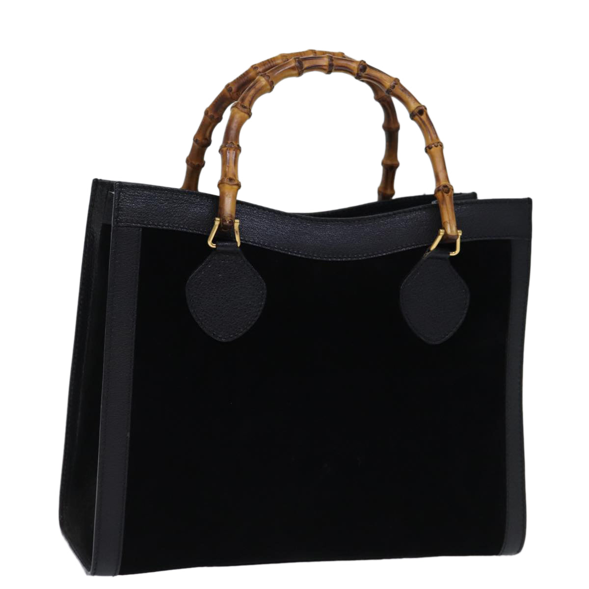 Luxury Gucci Trending 2025 Bamboo Hand Bag Suede Leather Black 002 123 0260  am6224