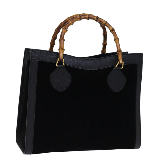 Luxury Gucci Trending 2025 Bamboo Hand Bag Suede Leather Black 002 123 0260  am6224