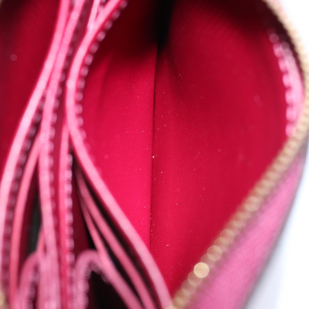 LOUIS VUITTON Monogram Vernis Zippy Coin Purse Wallet Purple M91534 am6485