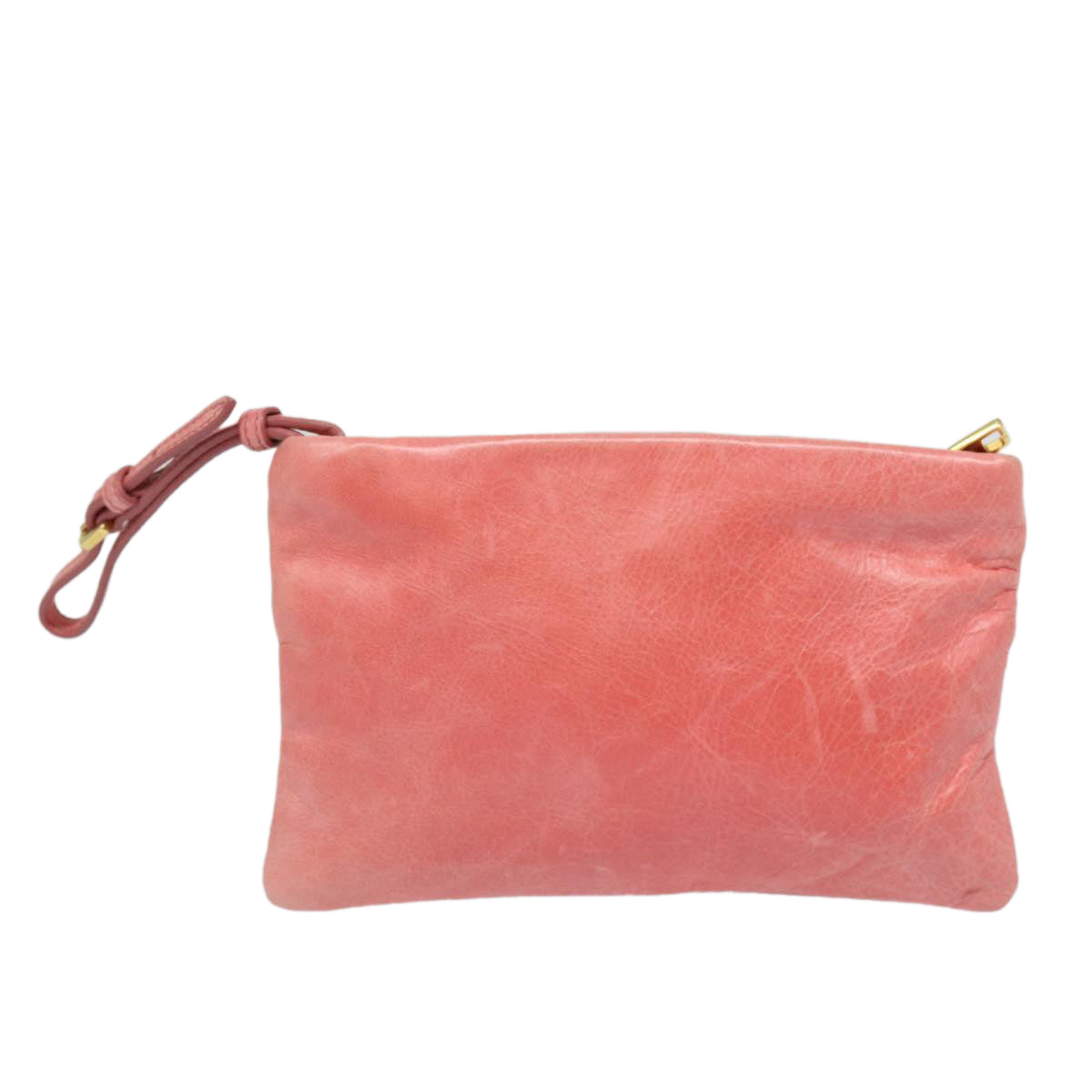 Luxury Prada Pouch Leather Pink  am6580