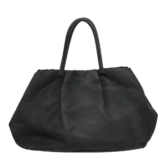 Luxury Prada Ribbon Hand Bag Nylon Black  am6830