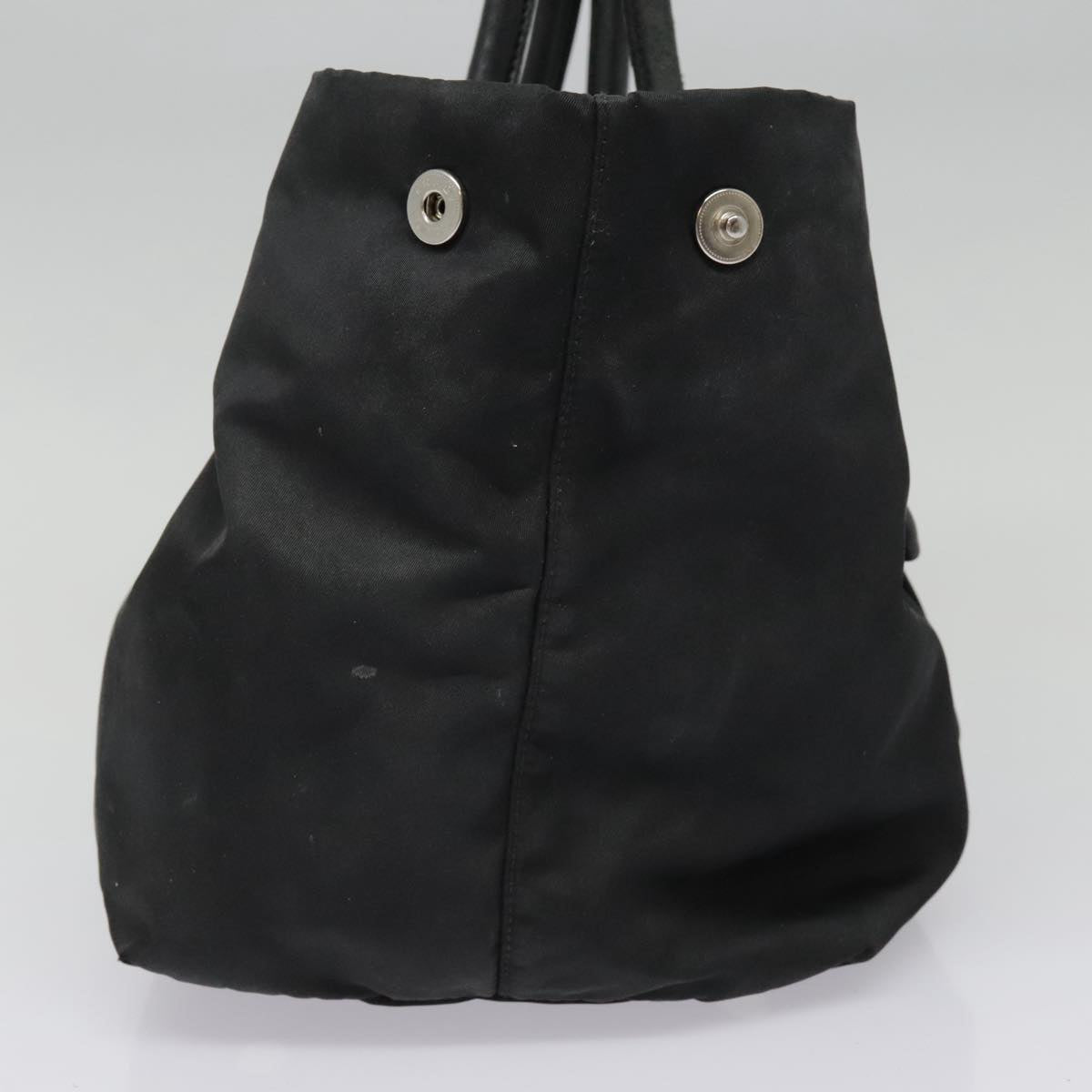 Luxury Prada Ribbon Hand Bag Nylon Black  am6830