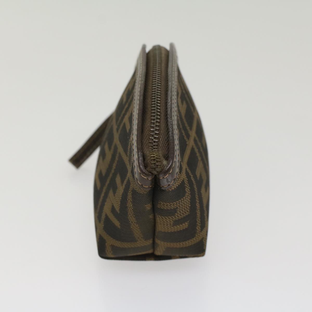 Luxury FendiZucca Canvas Pouch Black Brownar10187