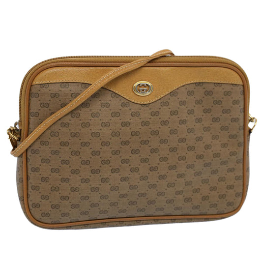 Luxury Gucci Micro GG Canvas Shoulder Bag PVC Leather Beige 97.02.068  ar10210