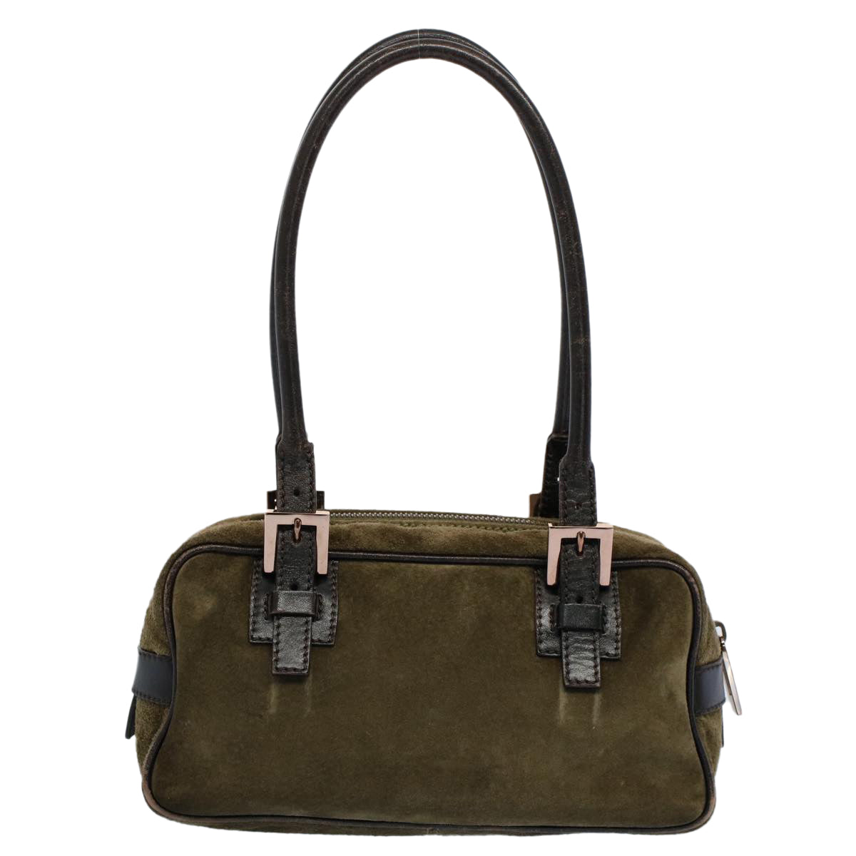 Luxury FendiShoulder Bag Suede Khakiar10279