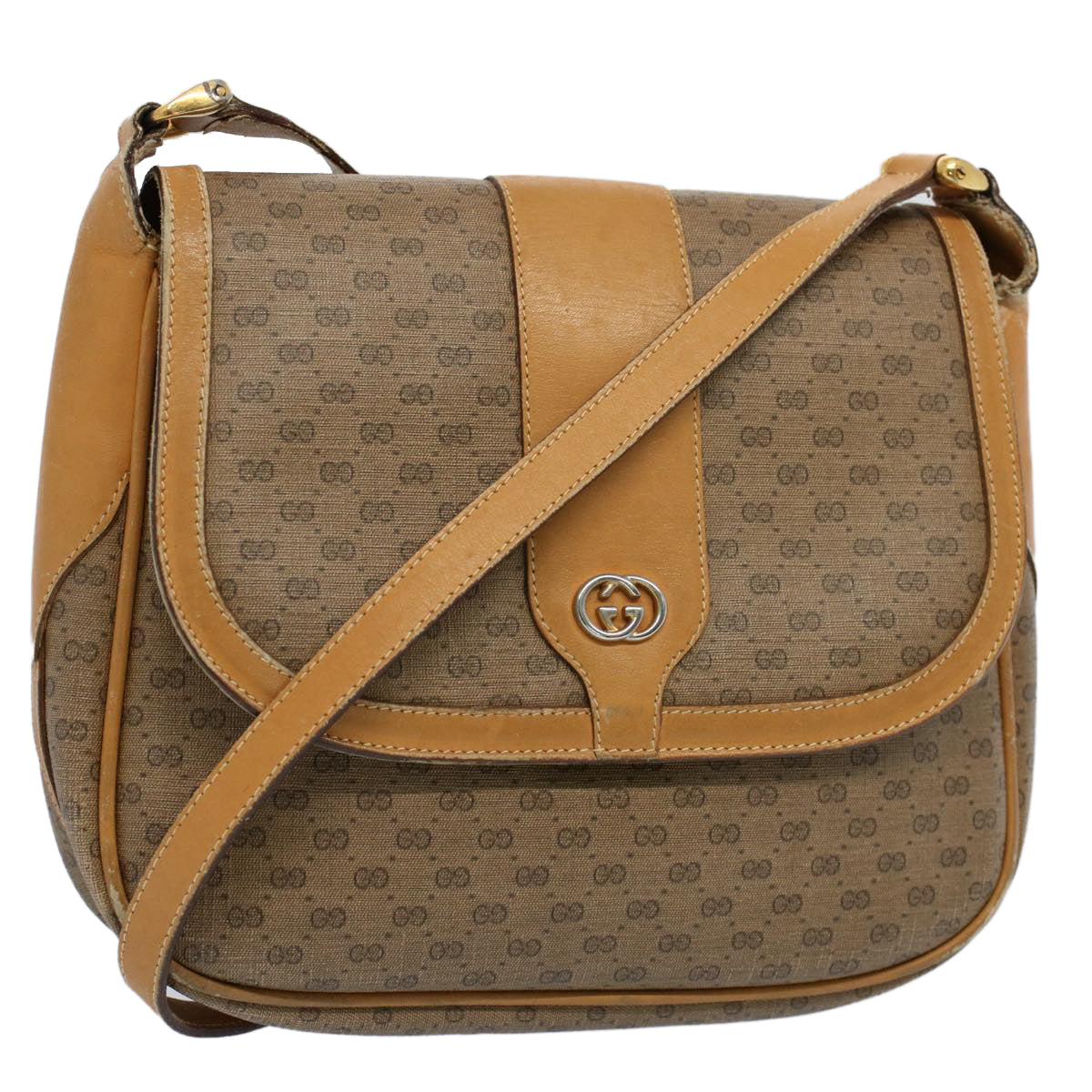 Luxury Gucci Micro GG Canvas Shoulder Bag PVC Leather Beige 001 115 4425  ar10321