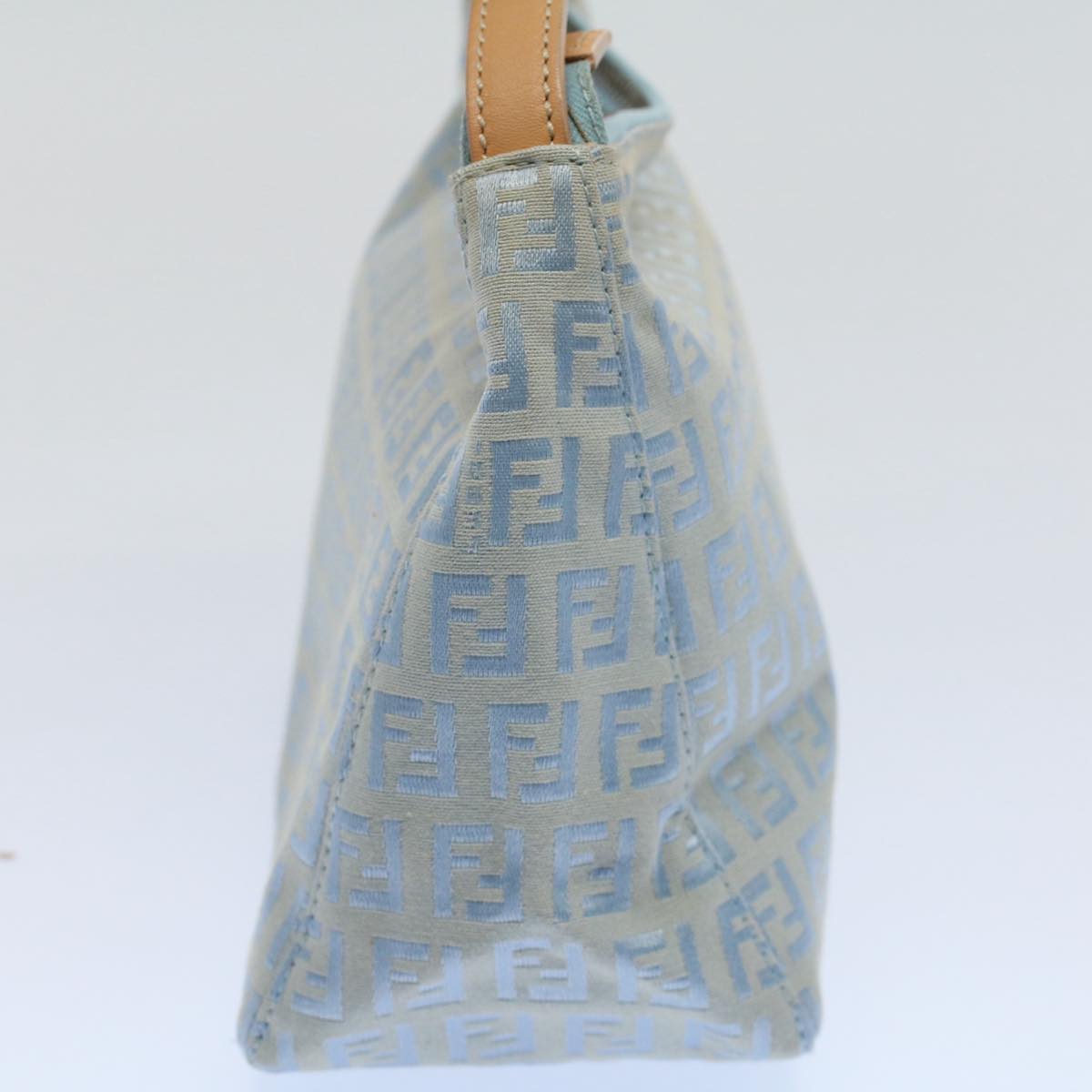 Luxury FendiZucchino Canvas Hand Bag Bluear10327