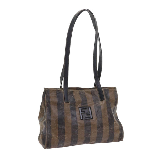 Luxury FendiPecan Canvas Shoulder Bag Coated Canvas Brownar10390B