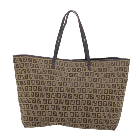 Luxury FendiZucchino Canvas Tote Bag Beigear10650
