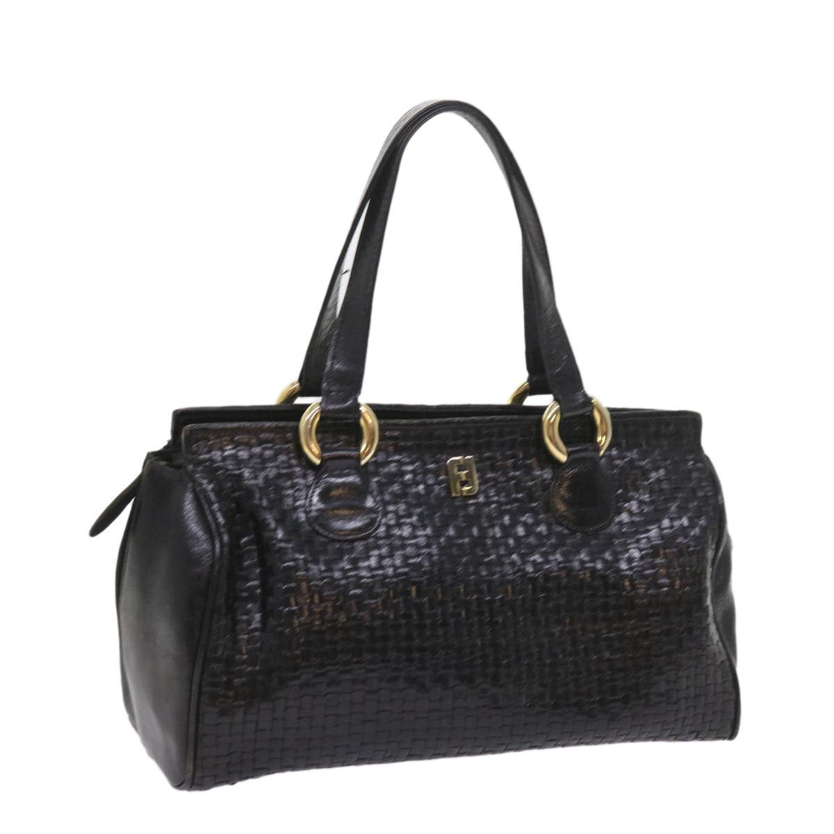 Luxury FendiHand Bag Leather Blackar10655