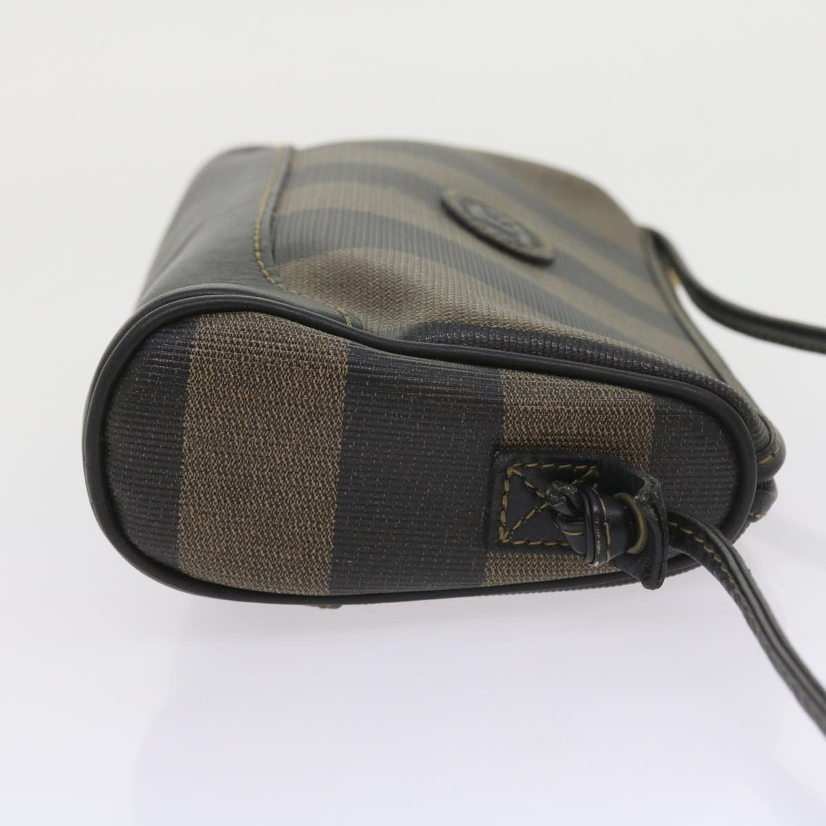 Luxury FendiPecan Canvas Shoulder Bag Black Brownar10656