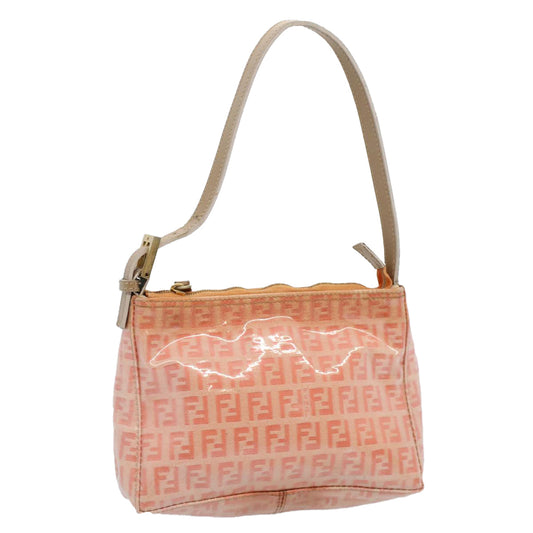 Luxury FendiZucchino Canvas Shoulder Bag Orange 010 26810 018ar10855B
