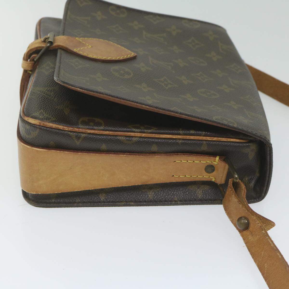 LOUIS VUITTON Monogram Cartouchiere GM Shoulder Bag M51252 LV ar11029