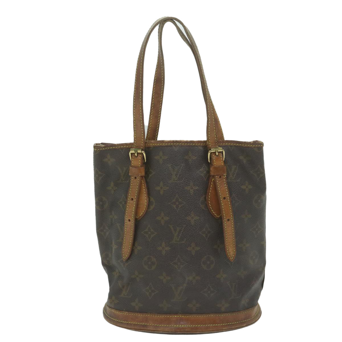 LOUIS VUITTON Monogram Bucket PM Shoulder Bag M42238 LV ar11073