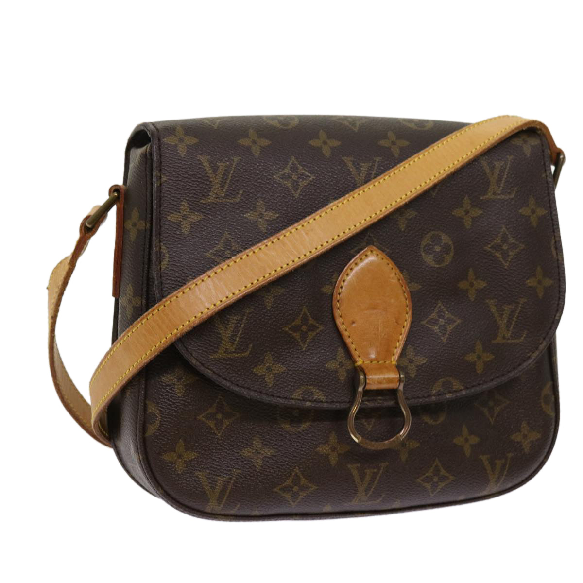 LOUIS VUITTON Monogram Saint Cloud GM Shoulder Bag M51242 LV ar11161B