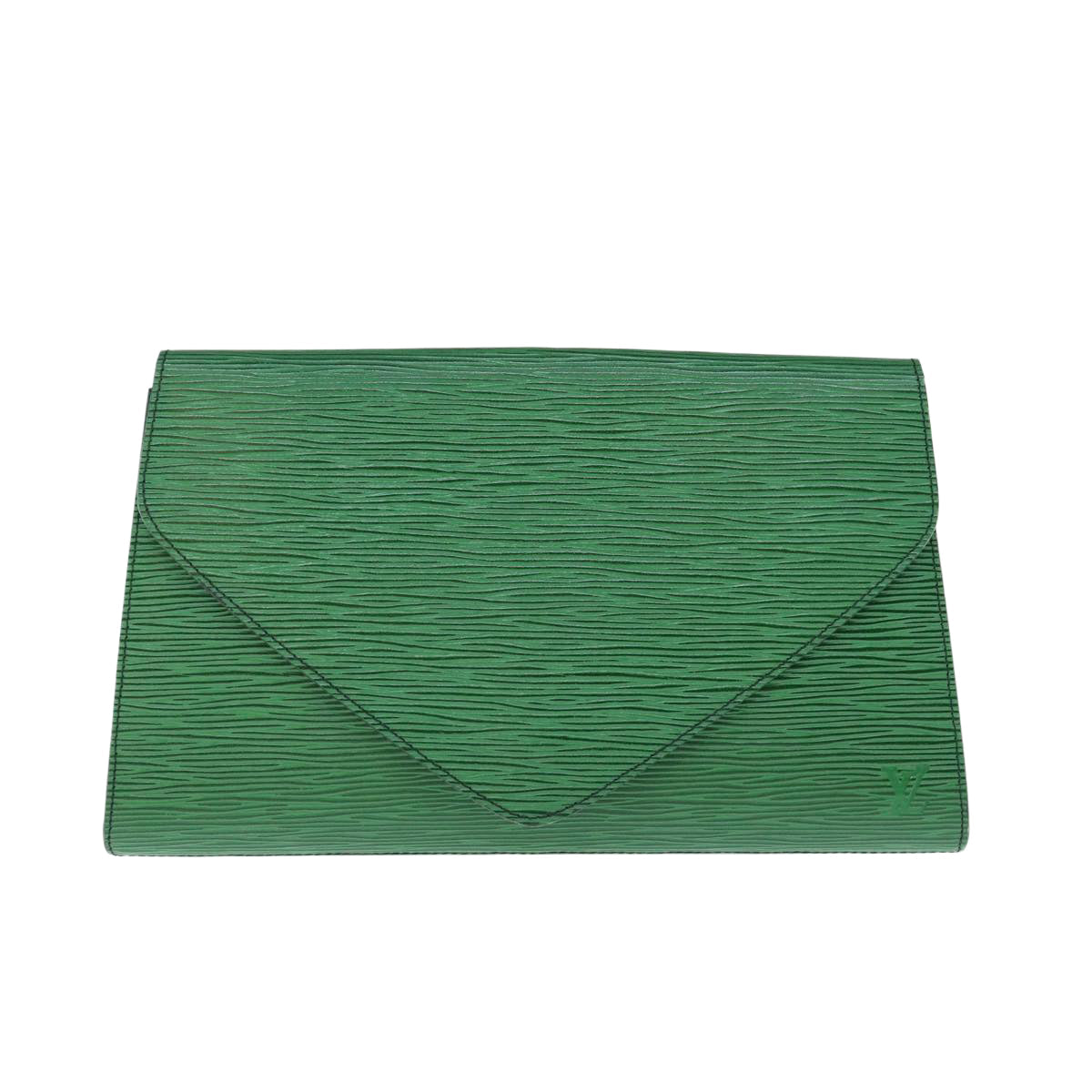 LOUIS VUITTON Epi Art Deco Clutch Bag Green M52634 LV ar11219