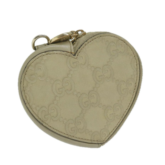 GUCCI GG Canvas Guccissima Coin Purse White 152615  ar11254