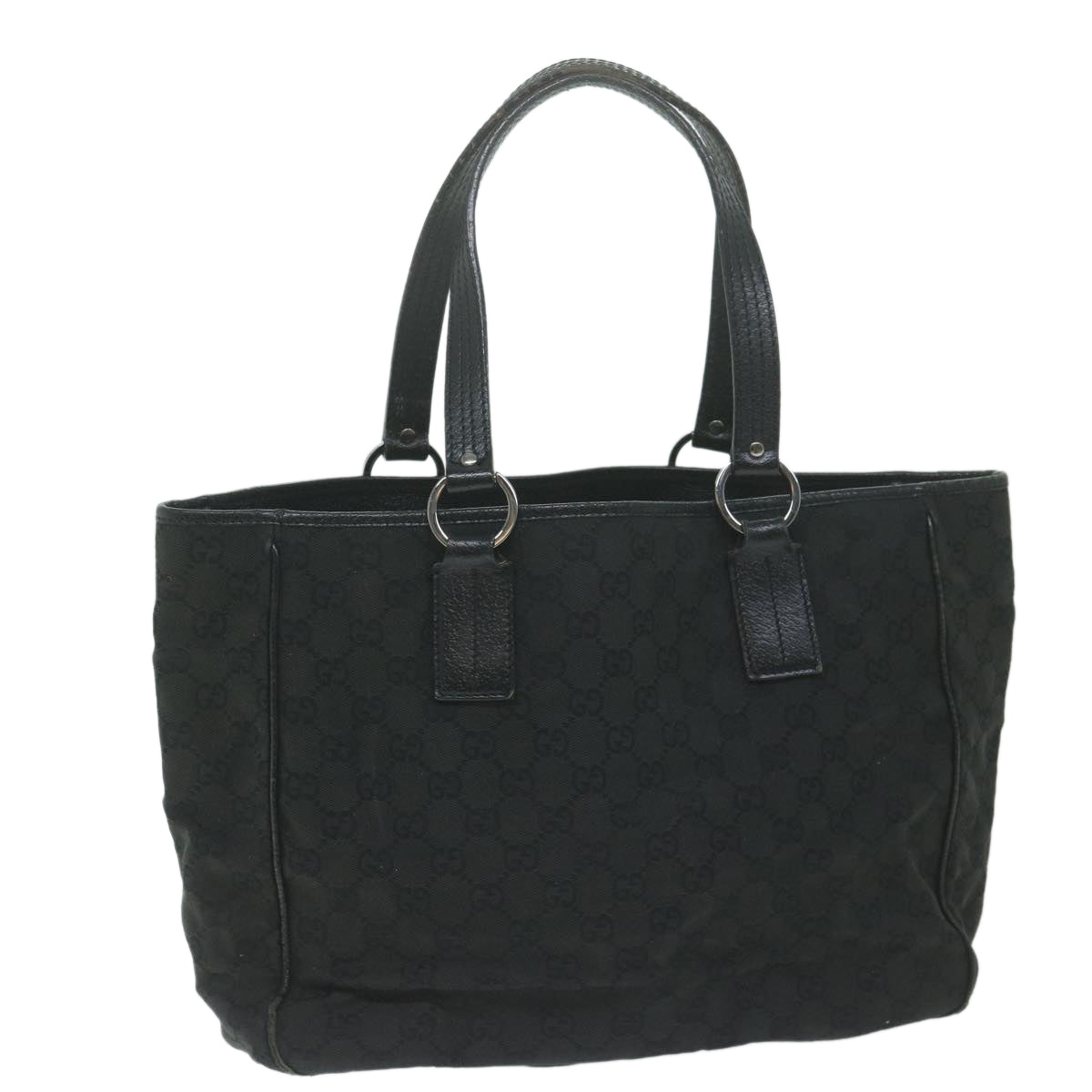 GUCCI GG Canvas Tote Bag Black  ar11306
