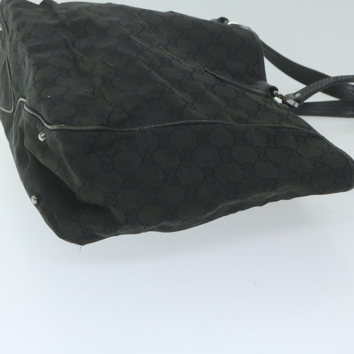 GUCCI GG Canvas Tote Bag Black  ar11306