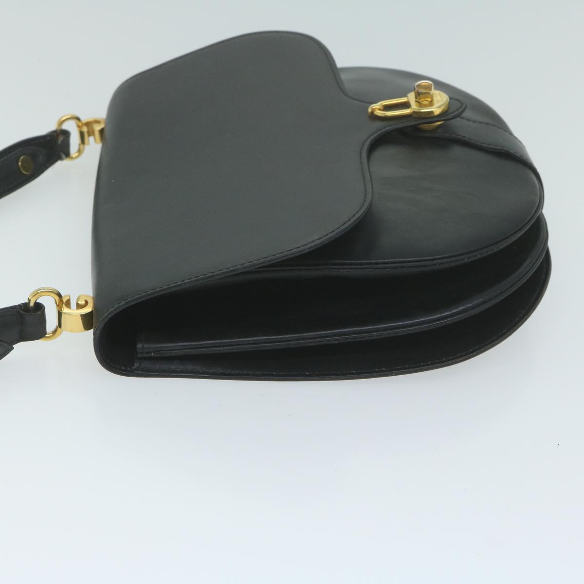 GUCCI Shoulder Bag Leather Black  ar11318