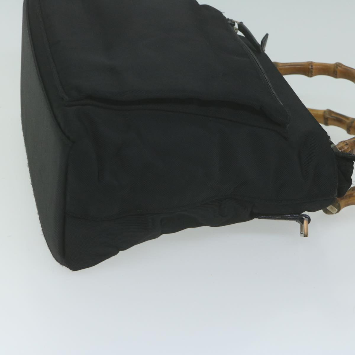GUCCI Bamboo Hand Bag Canvas 2way Black 002.2058  ar11355