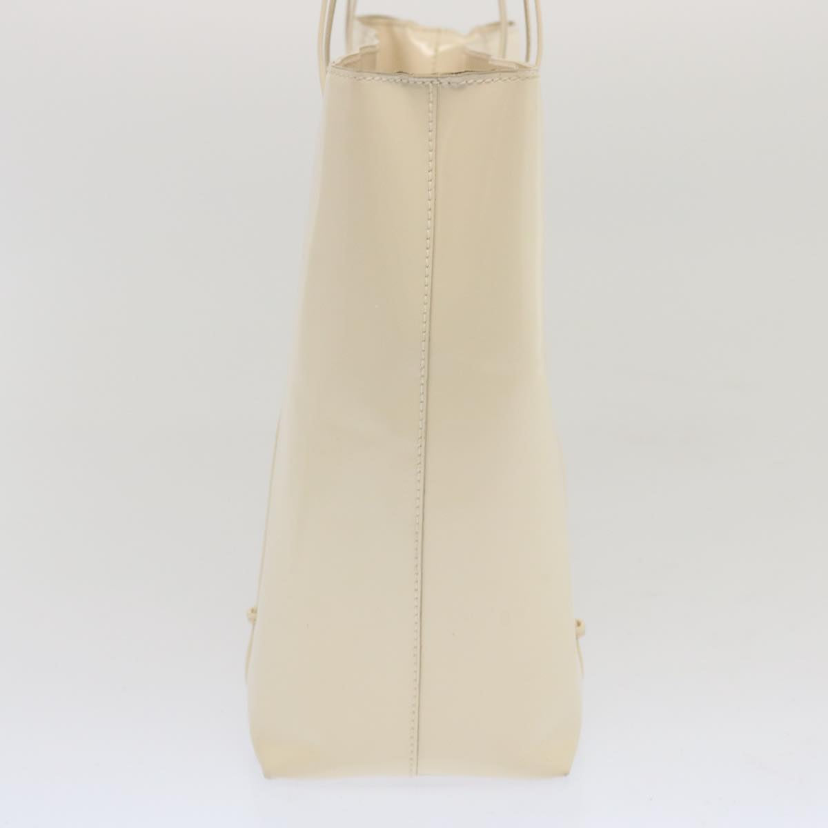 Luxury PradaHand Bag Patent leather Beige ar11454B