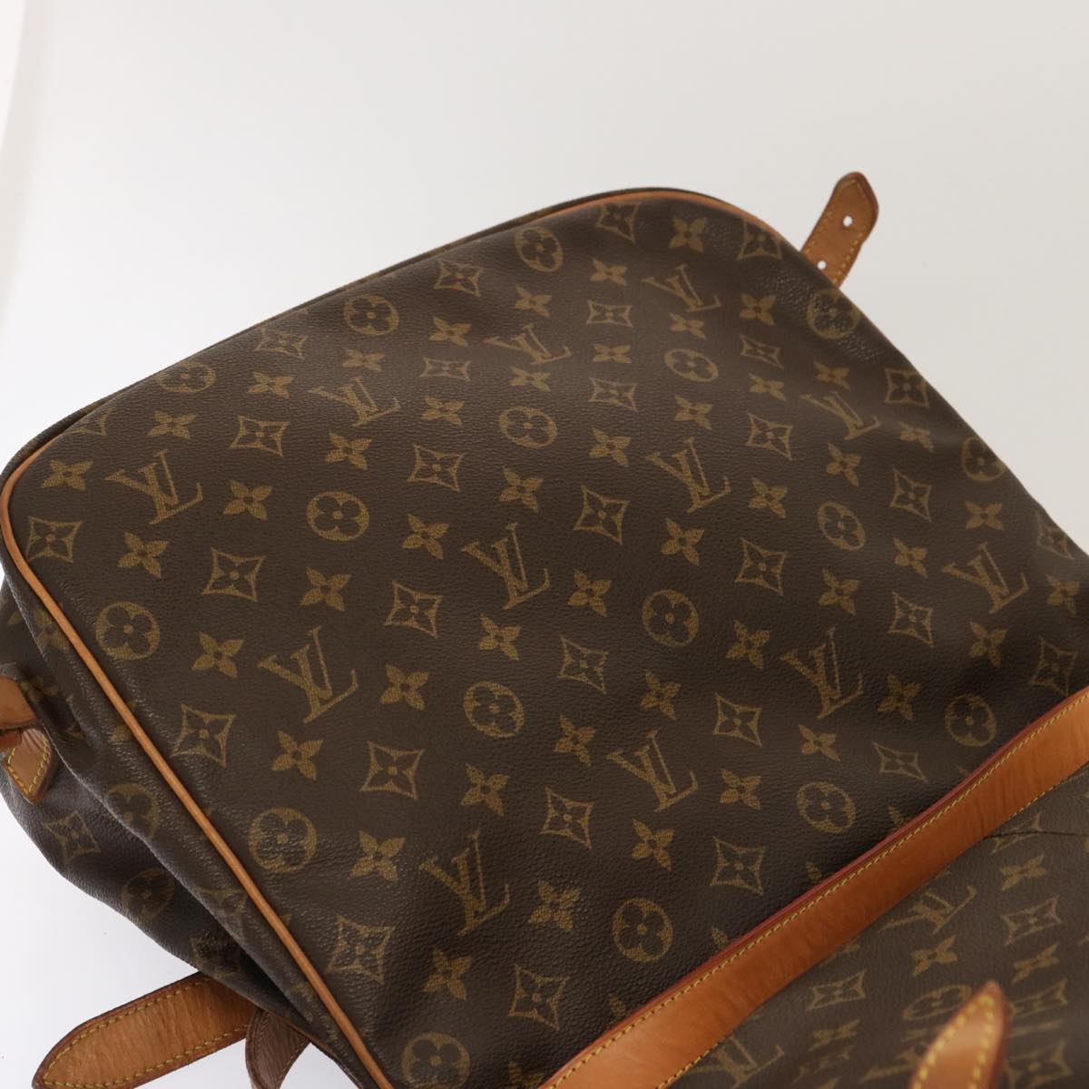 LOUIS VUITTON Monogram Saumur 35 Shoulder Bag M42254 LV ar11486