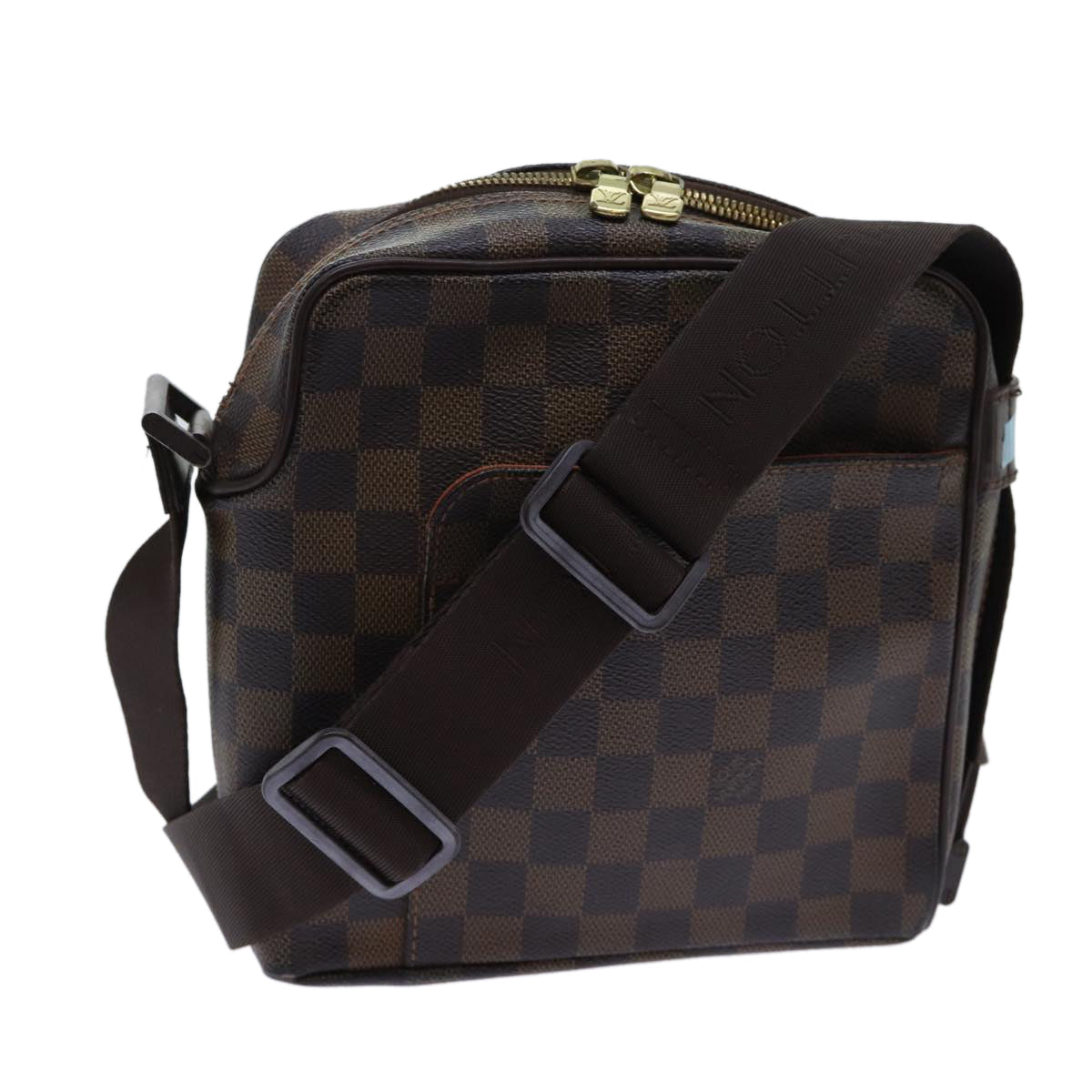 LOUIS VUITTON Damier Ebene Olaf PM Shoulder Bag N41442 LV ar11533