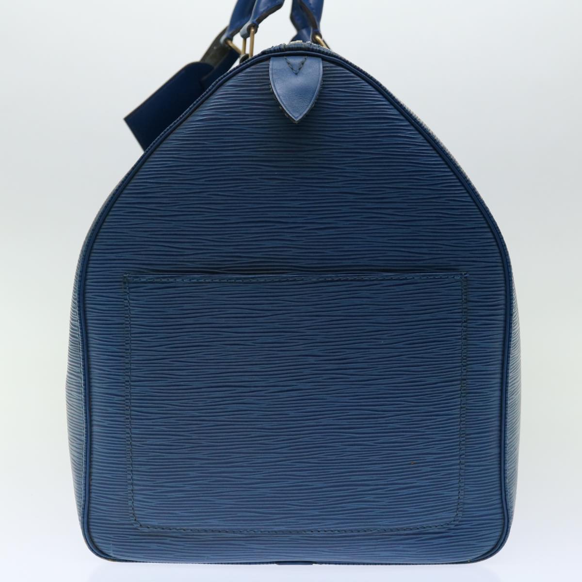 LOUIS VUITTON Epi Keepall 55 Boston Bag Blue M42955 LV ar11608B