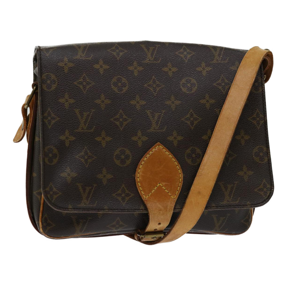 LOUIS VUITTON Monogram Cartouchiere GM Shoulder Bag M51252 LV ar11622B