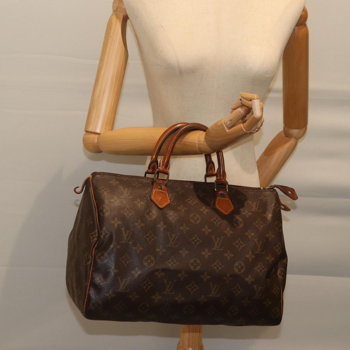 LOUIS VUITTON Monogram Speedy 35 Hand Bag M41524 LV ar11624B