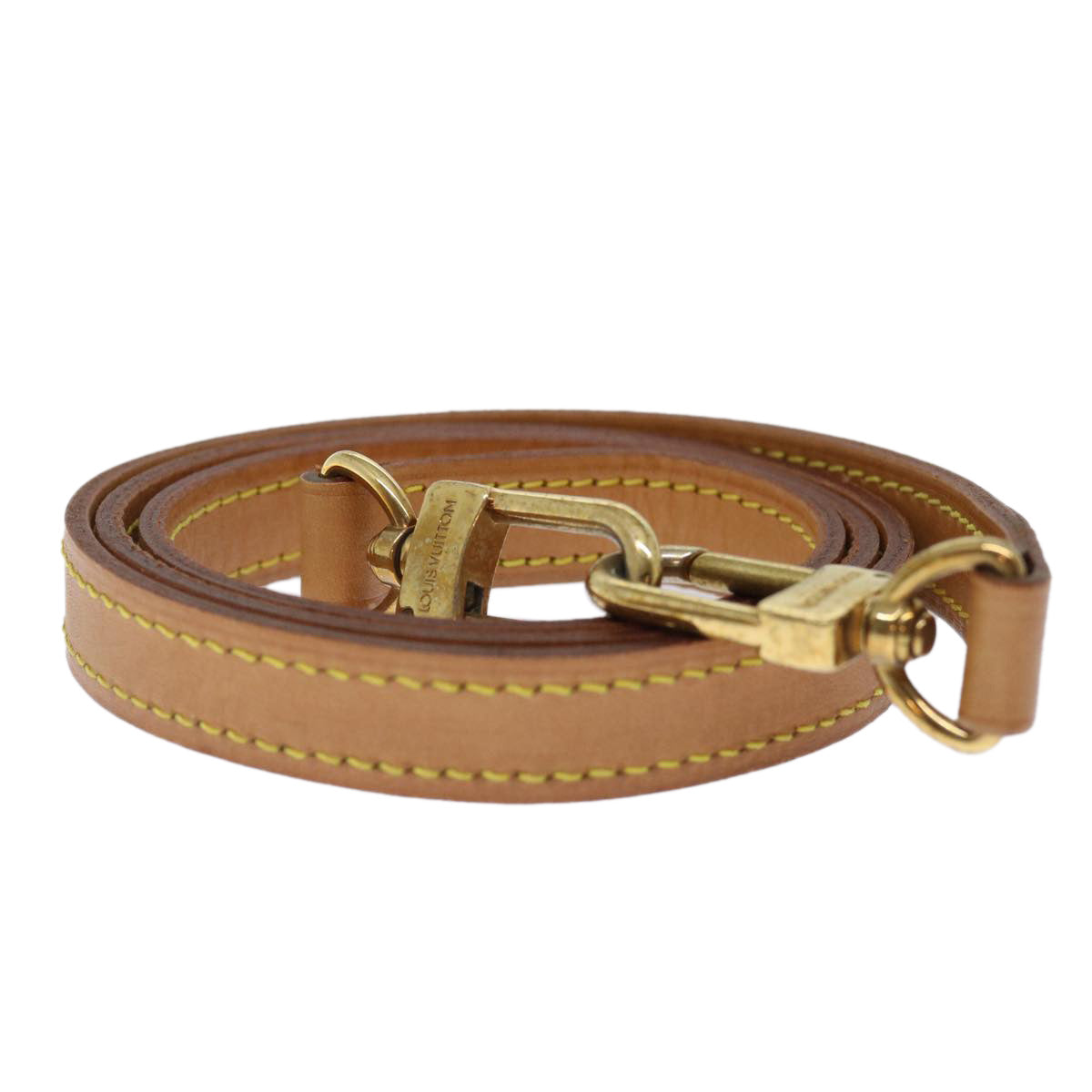 LOUIS VUITTON Shoulder Strap Leather 36.2"" Beige LV ar11635B