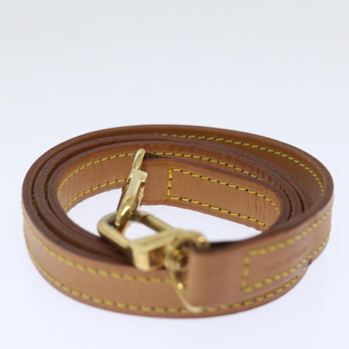 LOUIS VUITTON Shoulder Strap Leather 36.2"" Beige LV ar11635B