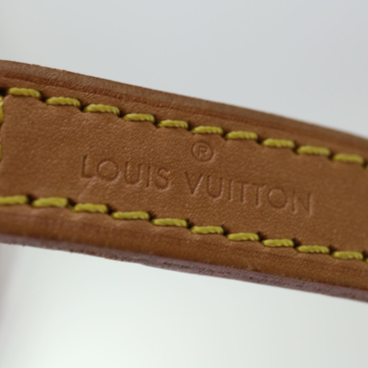 LOUIS VUITTON Shoulder Strap Leather 36.2"" Beige LV ar11635B