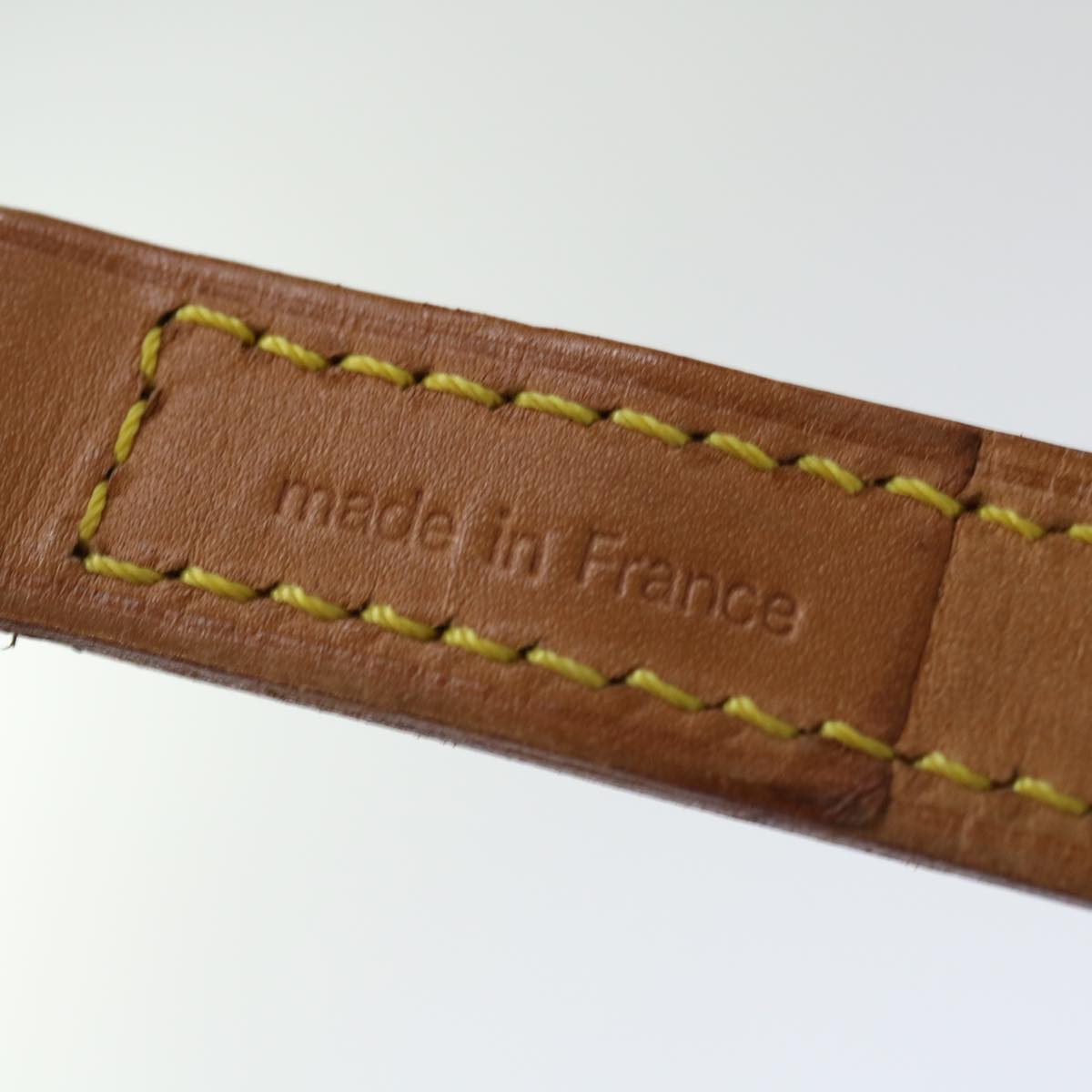 LOUIS VUITTON Shoulder Strap Leather 36.2"" Beige LV ar11635B