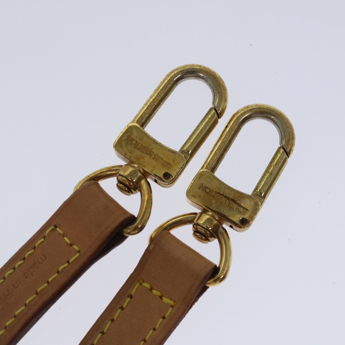 LOUIS VUITTON Shoulder Strap Leather 36.2"" Beige LV ar11635B