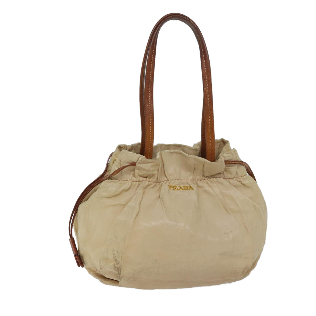 Luxury PradaShoulder Bag Leather Beige ar11638B