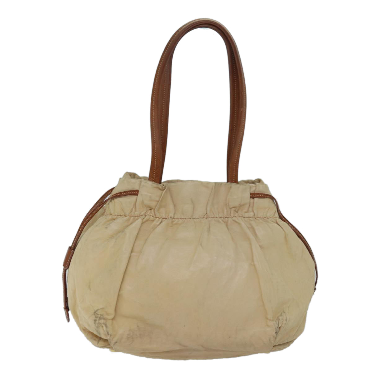 Luxury PradaShoulder Bag Leather Beige ar11638B