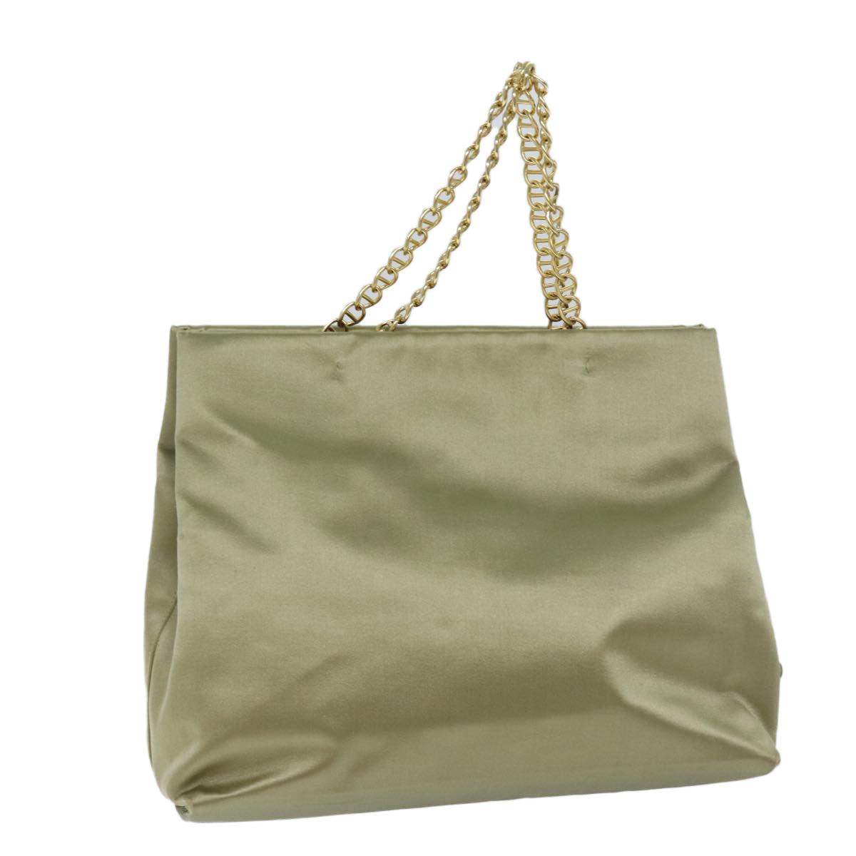 Luxury PradaChain Hand Bag Satin Beige ar11648B