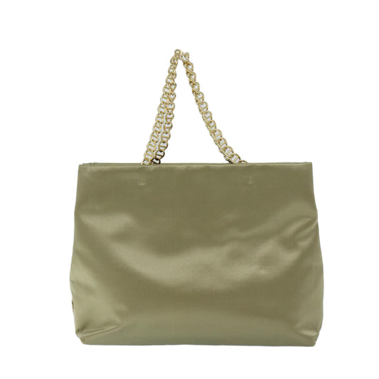 Luxury PradaChain Hand Bag Satin Beige ar11648B